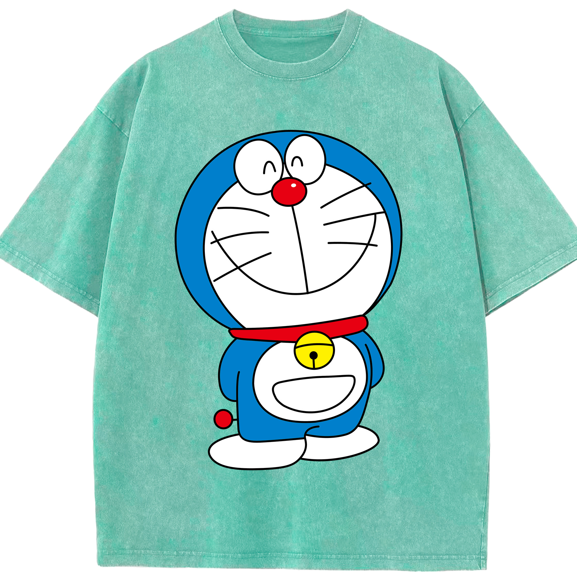 （画像用） ドラえもん Doraemon 綿100% ヴィンテージ風 半袖Tシャツ（フロントプリント）